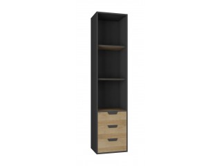 Jupiter J6 - Bookcase with 3 drawers