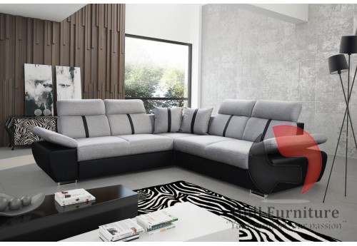 OASIS - comfortable, family size corner sofa bed 260x260cm