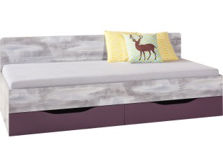 Zip  Bed with 2 drawers, 204x75x94cm (Z12)