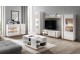 Ares 138 cm - 138.2/90.5/40 cm, Sideboard/Display, White gloss with oak 