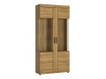 Cortina -Tall wide 2 door glazed display cabinet. FREE UK DELIVERY. W 928 x H 1950 x D 374 mm