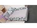 CUBA single bed with container for bedding. Choice of on-trend fabrics.