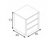 Universal Internal Drawers Unit For Wardrobe - 50x53x46cm