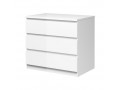Nina - Chest of 3 Drawers in White High Gloss