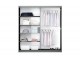 BALIA wardrobe, white +  mirror 200cm