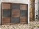 COBA wardrobe 250cm, sterling oak + brown concrete