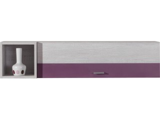 NET - Wall shelf NX14 Purple/white pine
