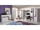NET - Wide bed L/R NX18 Bleached pine / purple 