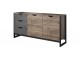 Arlo - 1 Door 4 Drawers Sideboard, oak sand grande / grey, 137,8 cm x 99,2 cm x 39,6 cm