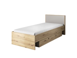 Cobe Single bed with storage 1D -  97.6cm / 82.5cm / 208cm