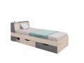 Dora - Single bed with drawers,  230 / 85 / 94cm