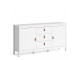 BARCELONA - Sideboard 2 doors + 3 drawers in White. W 1512 x H 797 x D 384 mm, FREE UK DELIVERY	  		