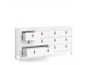 BARCELONA - Double dresser 4+4 drawers in White. W 1594 x H 797 x D 384 mm, FREE UK DELIVERY