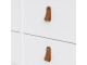 BARCELONA - Podwojna komoda 4 + 4 szuflady w kolorze białym. Darmowa dostawa na terenie UK. SZ 1594 x W 797 x G 384 mm