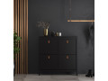 BARCELONA - Shoe cabinet in Black. W 1024 x H 1029 x D 246 mm, FREE UK DELIVERY