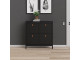 BARCELONA - Shoe cabinet in Black. W 1024 x H 1029 x D 246 mm, FREE UK DELIVERY