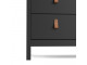 BARCELONA - Komoda 3 + 2 szuflady w kolorze czarnym. Darmowa dostawa na terenie UK. SZ 821 x W 989 x G 384 mm