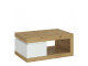 LUCI - 1 drawer coffee table in White and Oak.W 1100 x H 503 x D 700 mm, FREE UK DELIVERY 