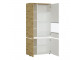 LUCI - 4 door tall display cabinet RH (including LED lighting) in White and Oak. W 904 x H 1990 x D 400 mm, FREE UK DELIVERY 