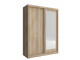 ALASKA 150 cm - Oak sonoma - Sliding door wardrobe with mirror