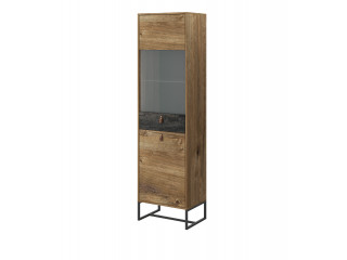Dark - Living room collection, Tall display cabinet, 53cm 
