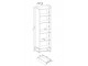 Darcy - Living room collection, Tall display cabinet, 53cm 