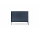 Molly Sideboard Navy Colour 104cm wide Black Metal Stand