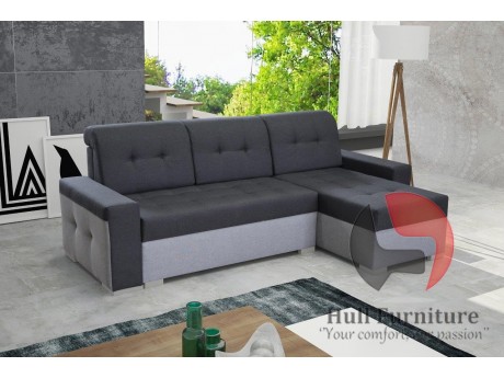 Logo - modern, universal corner sofa bed, left or right side.