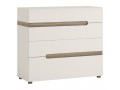 Abbie - 4 drawer chest in white. 