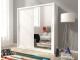 MAJA I 200cm - White - Sliding door wardrobe with mirror