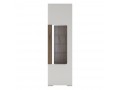 Toronto Tall narrow glazed display cabinet with internal shelves (inc. Plexi Lighting), 