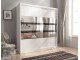 MAJA V 200cm - White - Sliding door wardrobe with mirror