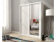 MAJA 150cm - White - Sliding door wardrobe with mirror