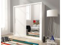 MAJA I 180 cm - White - Sliding door wardrobe with mirror