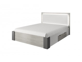HEAVEN  bed frame with drawer and LED Lights slats included  (31)